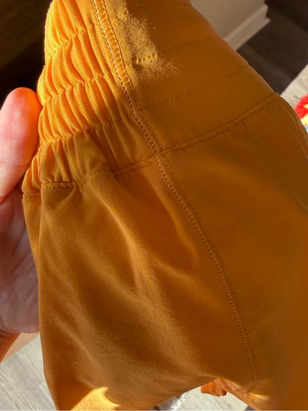 Lululemon 2.5inch size 6 orange